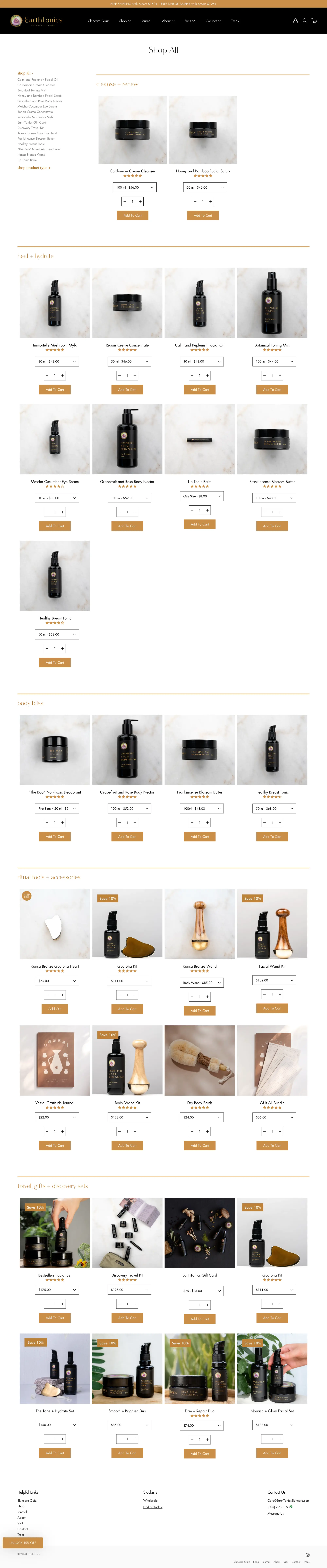 Ecommerce Skincare and Wellness Website Design and Development